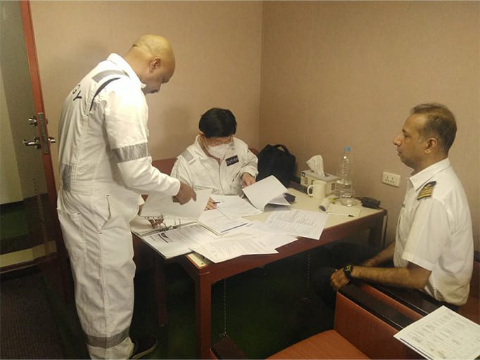SIRE 2.0 trial inspection conducted on a Synergy oil tanker