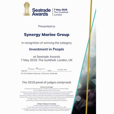 Synergy Marine 集团荣获 Seatrade 奖项